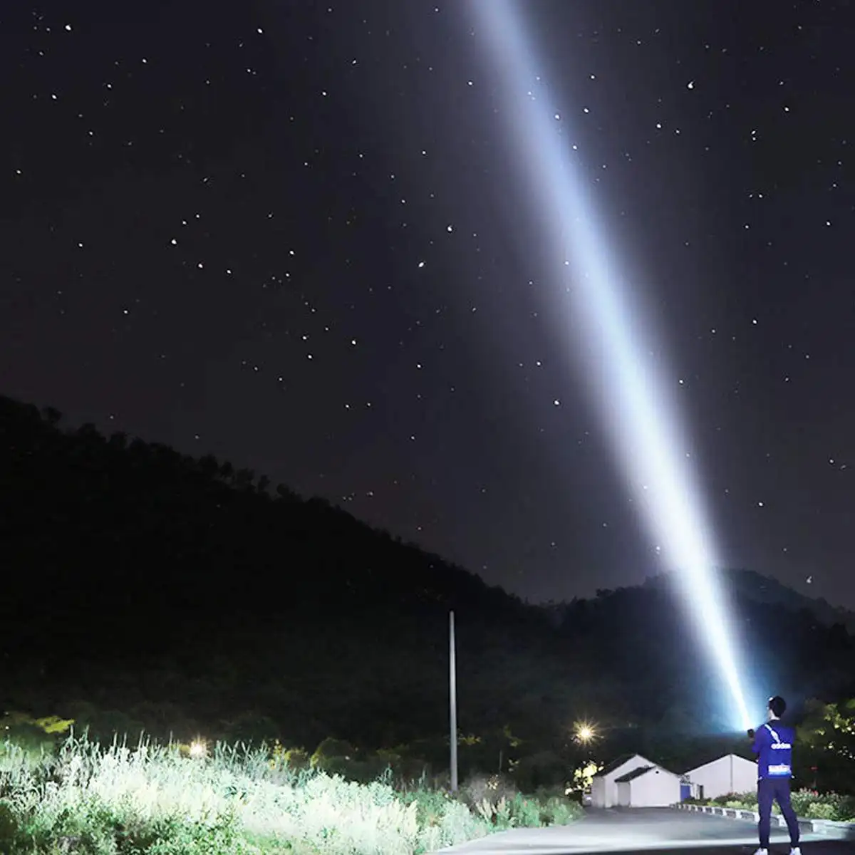 

500W Super bright Powerful USB LED flashlight Searching torches night light lamp hand Camping lantern rechargeable battery