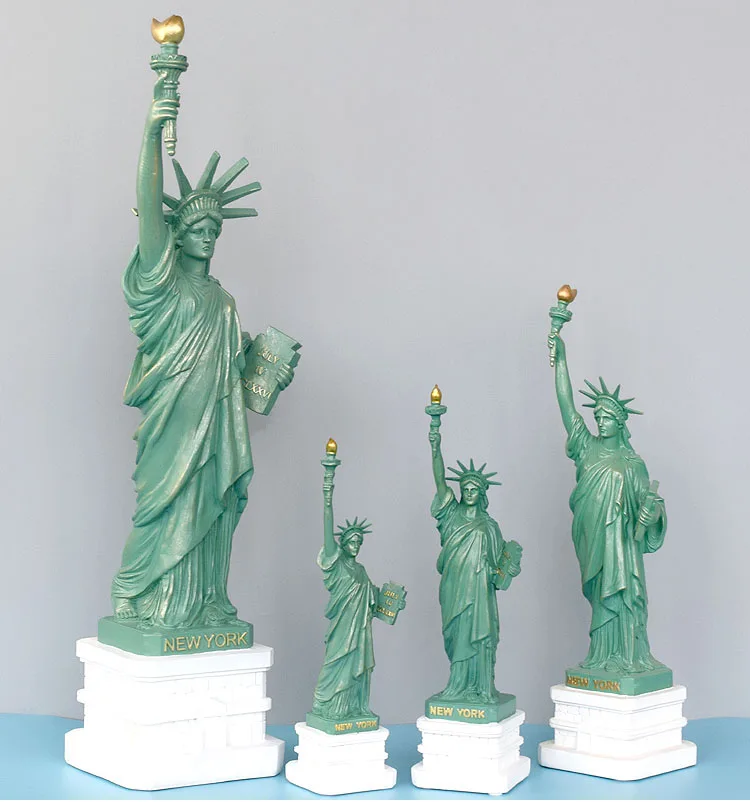 Креативная розовая Статуя Свободы настольная витрина для магазина девочек на