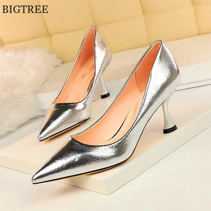 Женские туфли лодочки с острым носком на высоком каблуке размеры 34 43|Женские