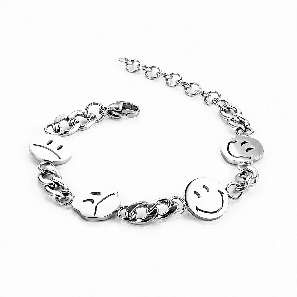 

Smiley Traurig Anhnger Kette Ausdruck Hip Hop Farbe Harajuku Halskette Fr Frauen Mnner Schmuck