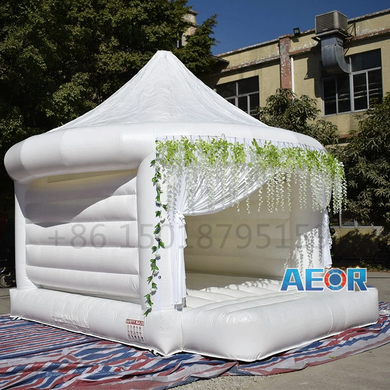 4 м/5 м большой коммерческий домик прыгающий белый замок надувной дешевый