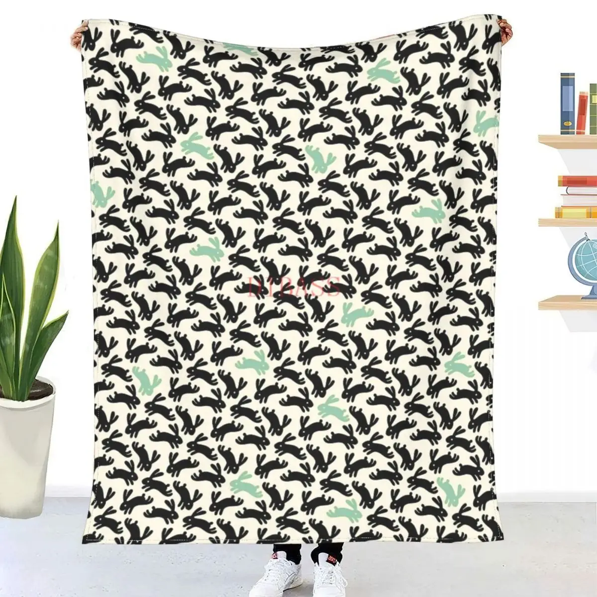 

Bunny Honey 3D Printed Flannel Throw Blanket Bedspread Sofa blankets