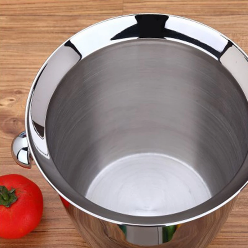 

Stainless Steel Thickened Red Wine Ice-Pail Cooler Box Thickening Champagne Bucket Ice Bucket Wine Cooler for Hotel Bar