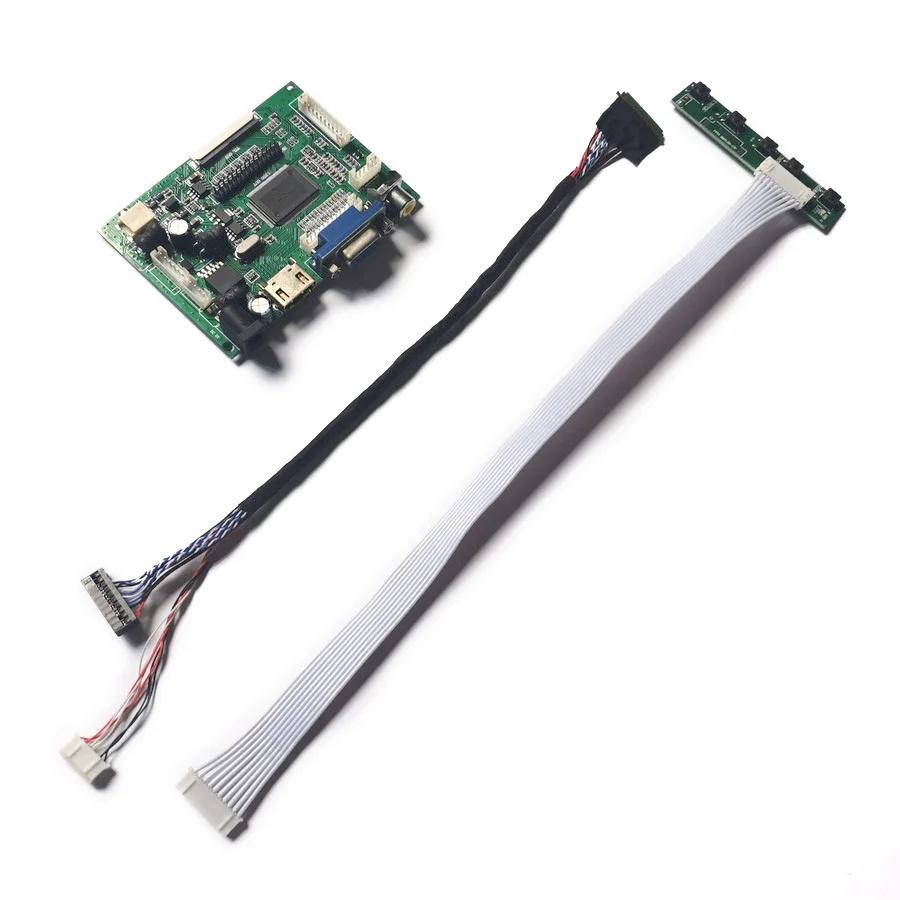 

LCD Display Controller Drive Board DIY Kit 40-Pin Fit LP133WH1/LP140WH1 1366*768 LVDS VGA+AV WLED 60Hz Screen