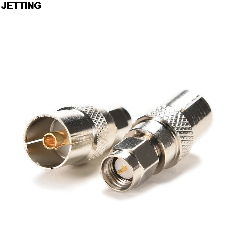 Прямой адаптер JETTING IEC PAL DVB T TV jack к SMA plug male|Компьютерные кабели и разъемы| |