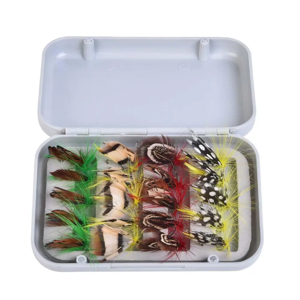 20 шт. рыболовный крючок для ловли нахлыстом бионическая бабочка 4 цвета ручная