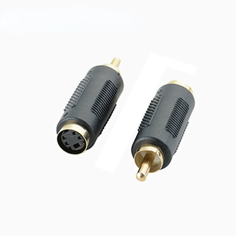 

RCA Male Composite to 4 pin S-Video svideo Female Adapter Adaptor Converter Connector Video Terminal Revolution RCA Mother AV