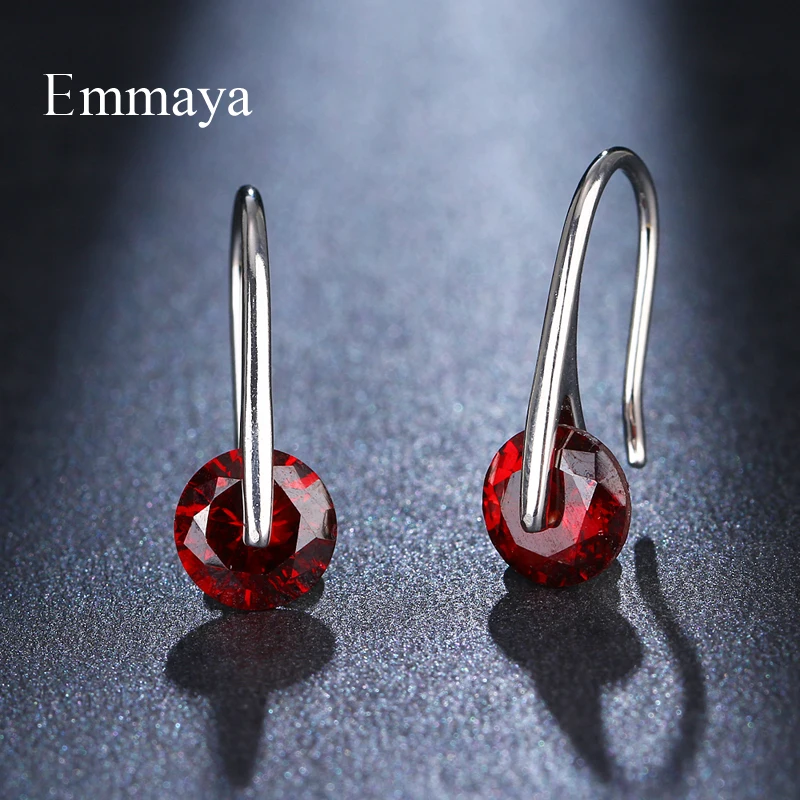 Женские и женские серьги подвески Emmaya Простые Вечерние с кубическим цирконием
