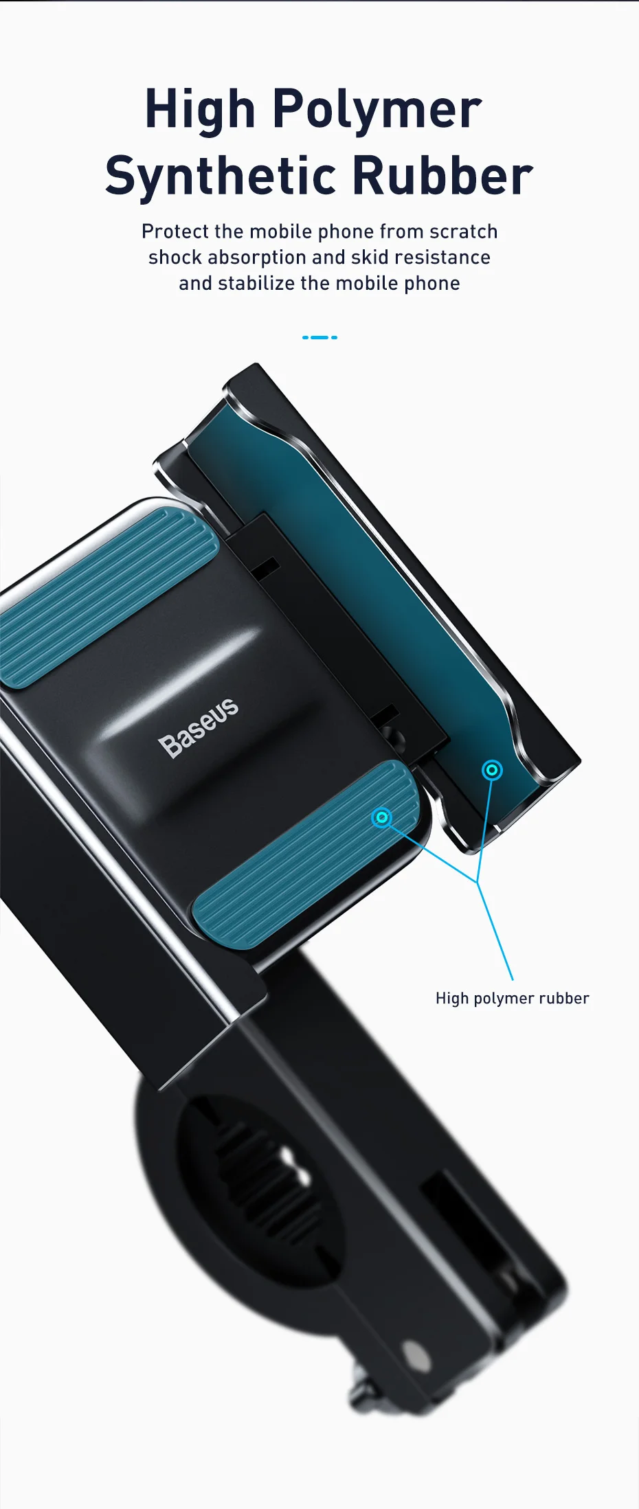 Держатель для телефона Baseus, для мотоцикла, велосипеда, для iPhone 11, Xiaomi, универсальный, для велосипеда, для мобильного телефона, подставка на руль, зажим, крепление для мотоцикла