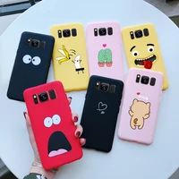 for samsung galaxy s8 s8 plus s8 samsung s 8 s8plus case cover silicone cute soft matte back phone protector cover funda cases