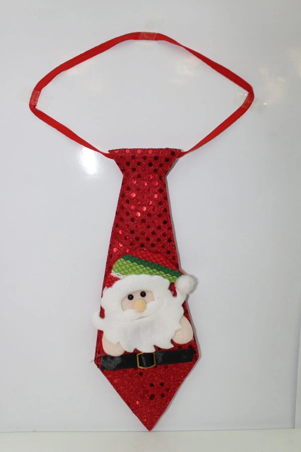 

Christmas Sequin Tie Santa Claus And Deer Figure 2 PCs Children 'S Clothing Christmas Decoration Christmas Ornament