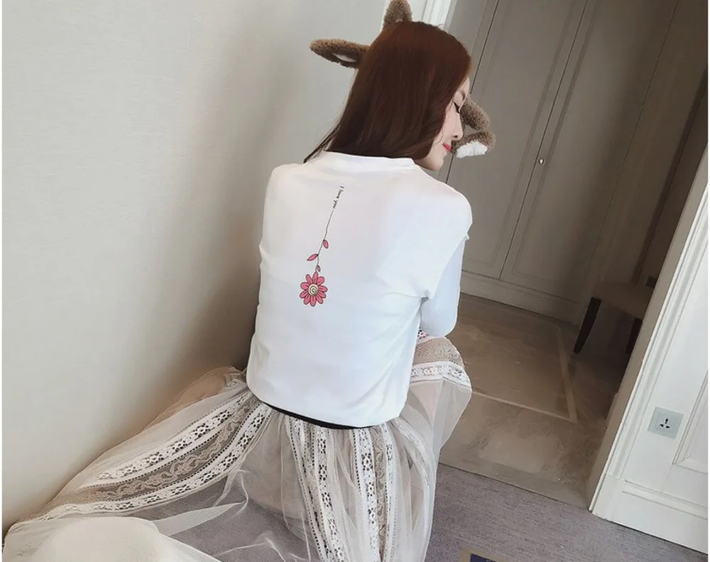 Женская футболка с принтом в стиле Харадзюку Повседневная коротким рукавом