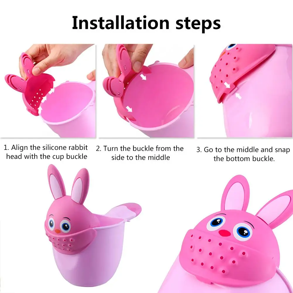 Детская ванна с мультяшным Кроликом чашка для новорожденных мальчиков шапочка