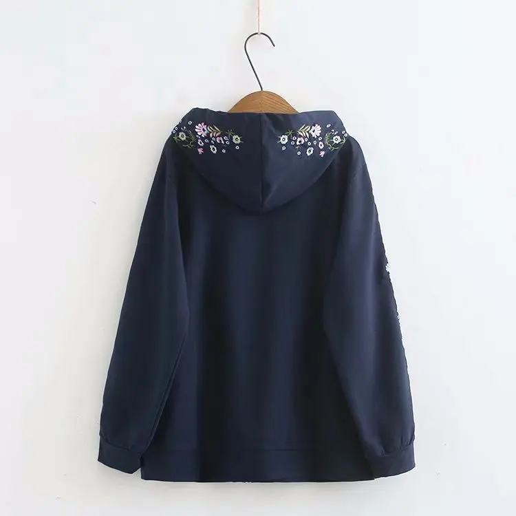 Повседневные толстовки размера плюс осень 2019 женские модные свободные с