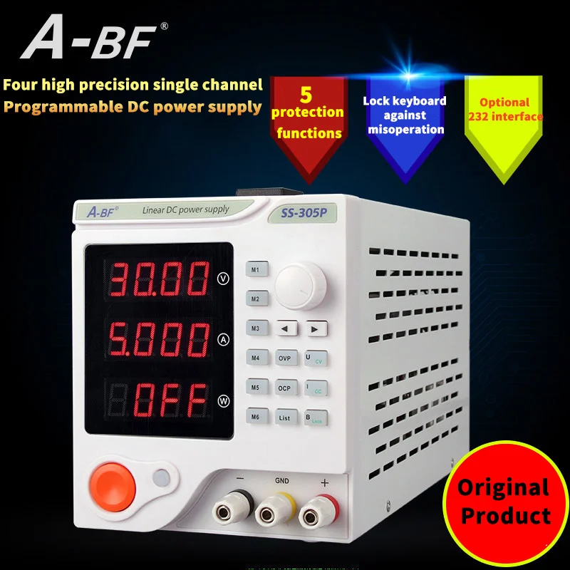 A-BF/30V5A 30V10A 60V5A Регулируемый источник питания постоянного тока переключаемый программируемый источник питания
