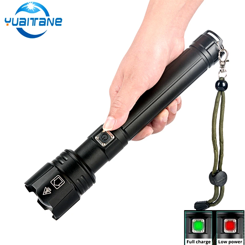 XHP90.2 Super High Power LED Flashlight USB Rechargeable Lanterna Tactical Light Camping Fishing by 26650 or 18650 Battery | Освещение
