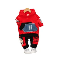 spring autumn children leisure clothes baby boys girls letter hooded jacket pants 2pcs sets kids infant outfit toddler tracksuit