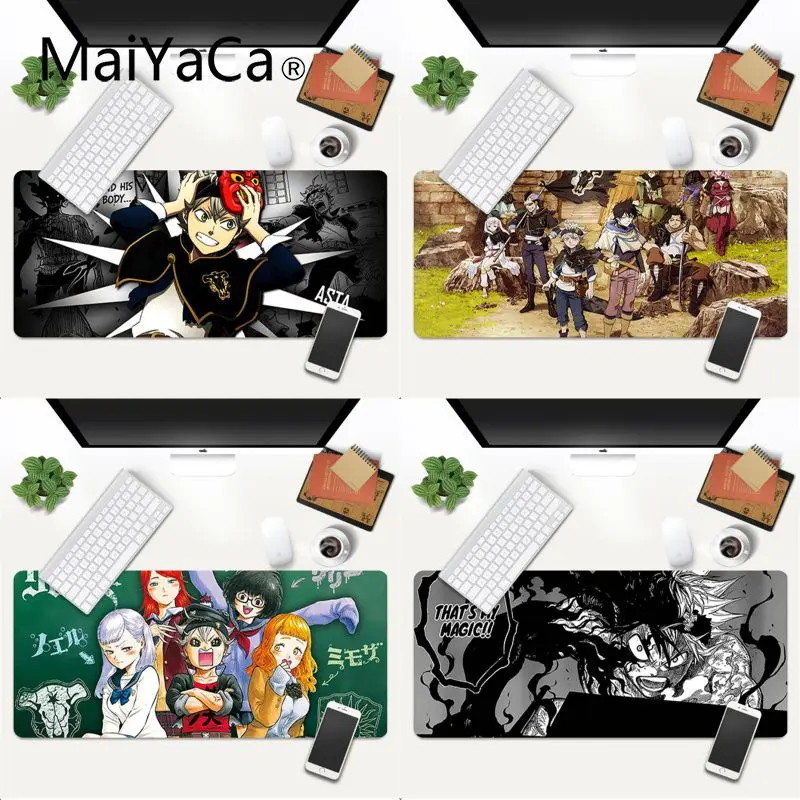 

Black Clover Asta MousePads Computer Laptop Anime Mouse Mat Gaming Mouse Pad Large Deak Mat 700x300mm