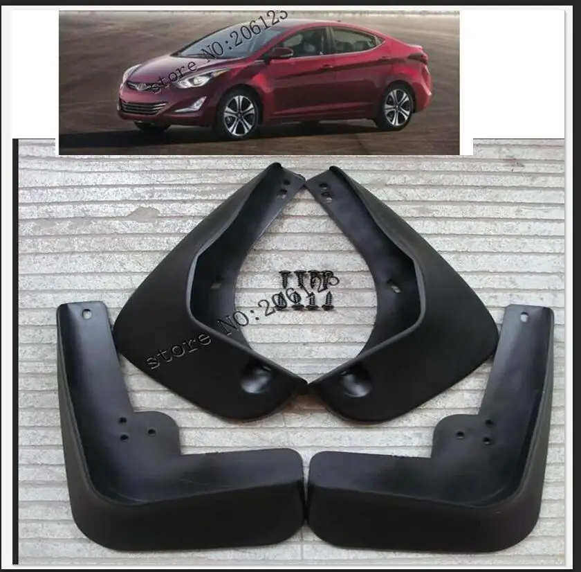 Стильные литые Брызговики для Hyundai Elantra MD 2011 2016 Стайлинг 2012 2013 2014 2015