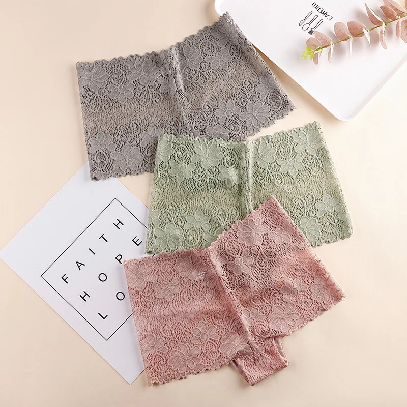 Sexy Lace Underwear Women's Hollow out Breathable Luxury Large Size WOMEN'S Panties Pure Cotton Crotch GIRL'S Japanese-style Box |