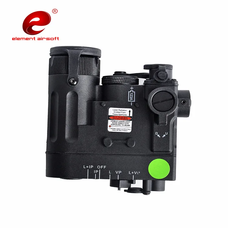 Element Airsoft DBAL D2 зеленый и ИК лазерный EMKII тактический фонарь подсветка для оружия