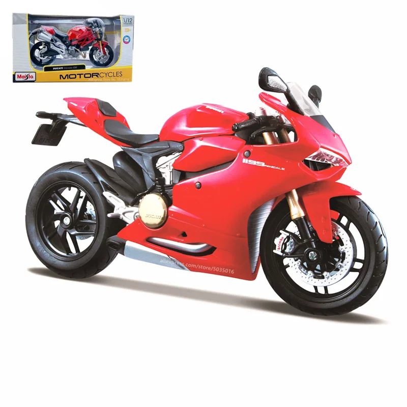 

Maisto 1:12 Ducati Monster 696 red Die-cast alloy motorcycle model car models collection gift toy tool