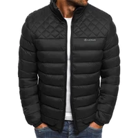 lexus mens autumn and winter printing logo slim padded jacket casual thick warm cotton jacket male ab6