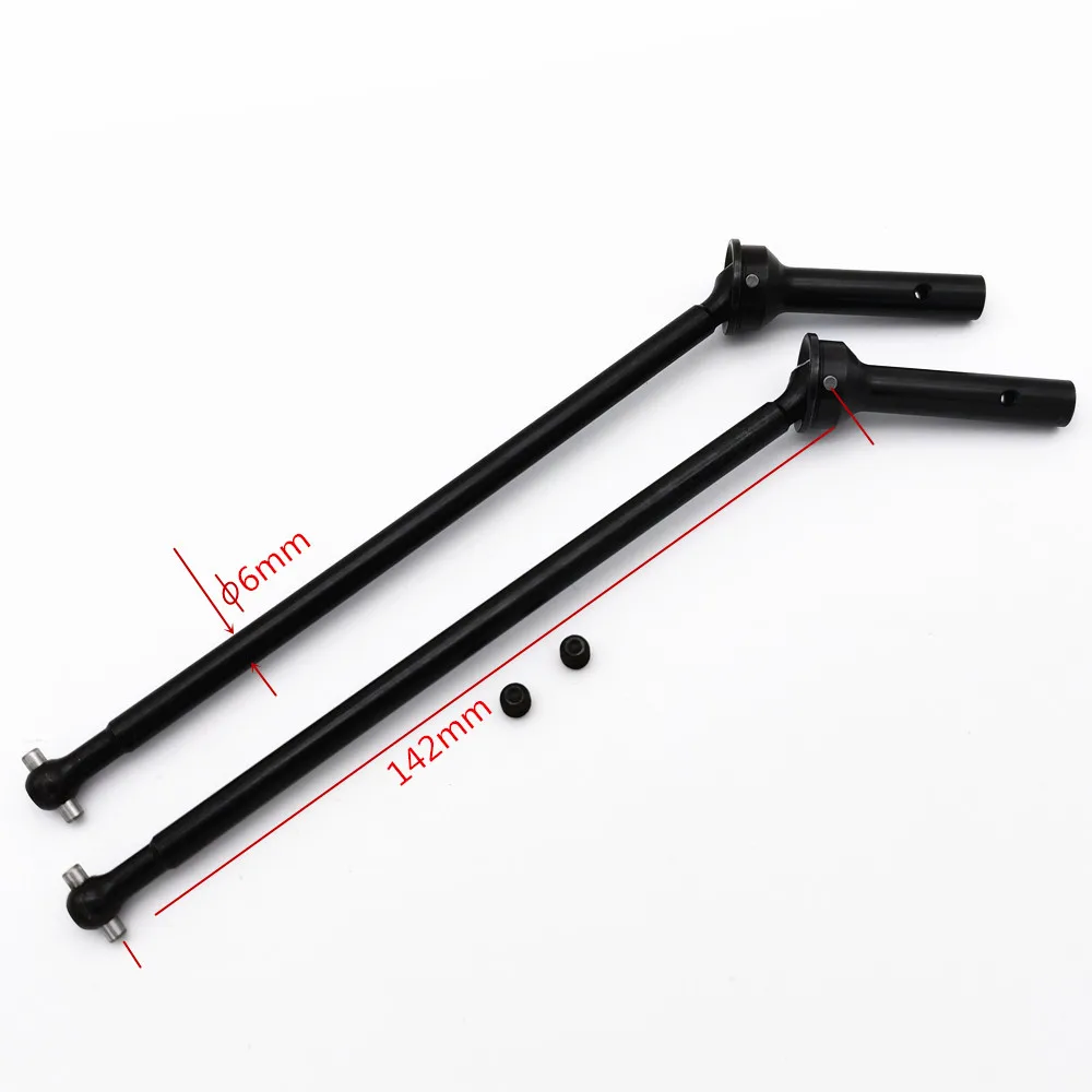 Eje de transmisi&oacute;n CVD de eje delantero engrosado de acero duro para Arrma Kraton Outcast Notorious AR310458 AR310590 AR310452, 2 uds.-0