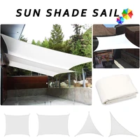 white all size 300d waterproof sun shade sail square rectangle triangle garden terrace canopy pool shade camp hiking yard awning