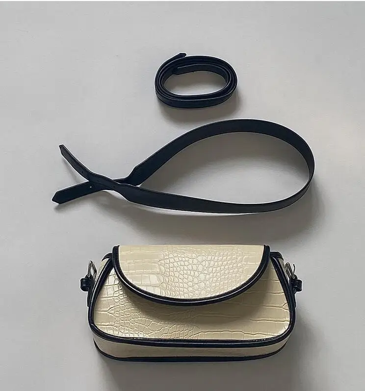 

Fashion women cute bag lady girl messenger shoulder bag baguette cross body flap sweet female bag underarm pu877