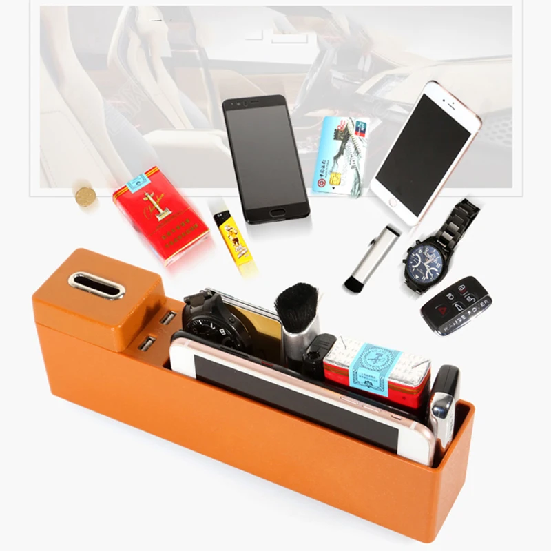 Multi-functional Car Seat Gap Storage Box 2 USB Wireless Charging For BMW X1 X3 X4 X5 X6 F10 F20 F15 F16 F25 F26 F30 F32 F34 F45 |