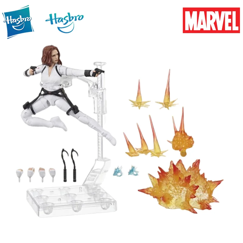 

Hasbro Marvel Toy Model Toy Black Widow Movie Version White Battle Suit Deluxe Version Movable