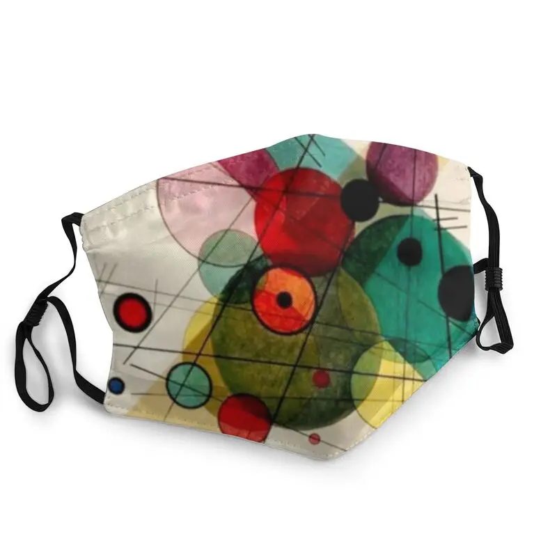 

Vassily Kandinsky Non-Disposable Unisex Mouth Face Mask Inspired Abstract Art Dustproof Protection Cover Respirator Mouth Muffle