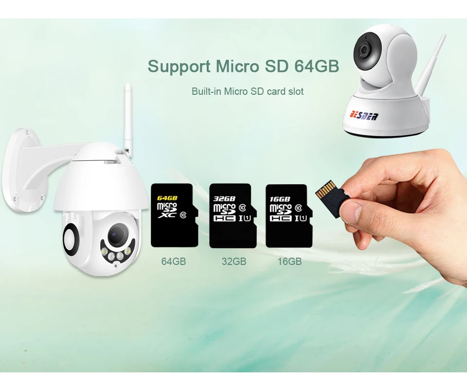 Besder HD 1080P IP камера PTZ Безопасности двухсторонняя аудио ИК ночного видения Смарт видеонаблюдения P2P Мини WiFi камера детские мониторы
