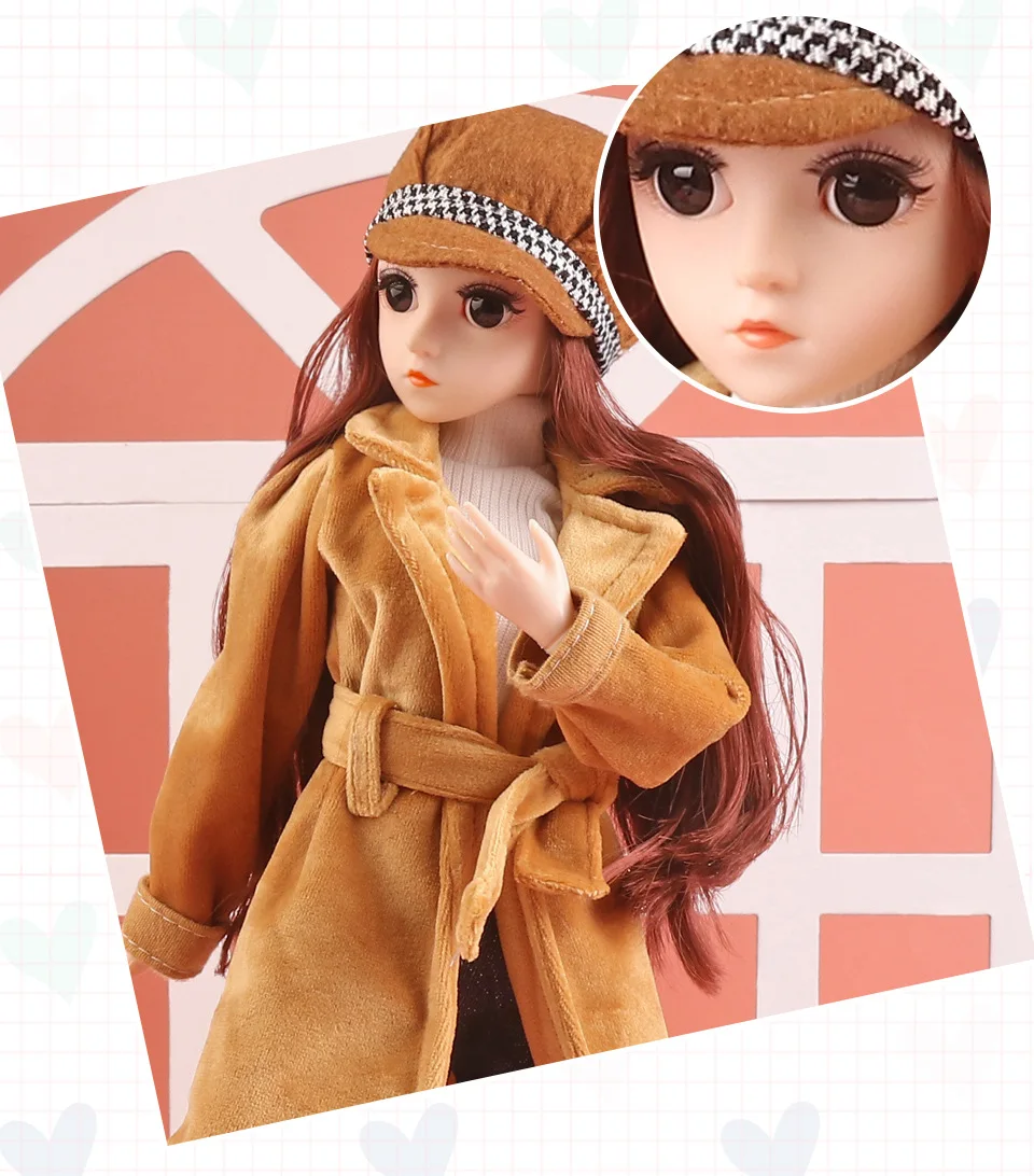 

YT0067 fashion 45cm 1/4 18 Movable Jointed doll princess loli Wearing beautiful daily clothes for girls Birthday gift daily toy