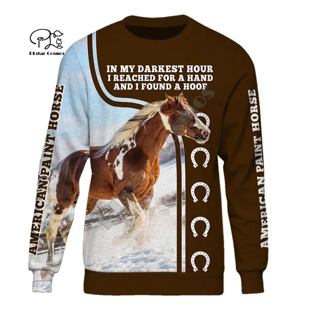 

PLstar Cosmos 3dPrint Animal Horse Doom Unisex Men and Women Unisex Harajuku Streetwear Funny Hoodies/Sweatshirt/Jacket-a11