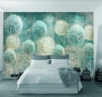 european nostalgia retro abstract dandelion living room bedroom bedside custom wallpaper mural 3d5d8d photo wall