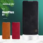 Для Oneplus 8T чехол Nillkin Qin Роскошный кожаный чехол с откидной крышкой слот для визиток Ультратонкий чехол для телефона для Oneplus 8T Plus 5G чехол