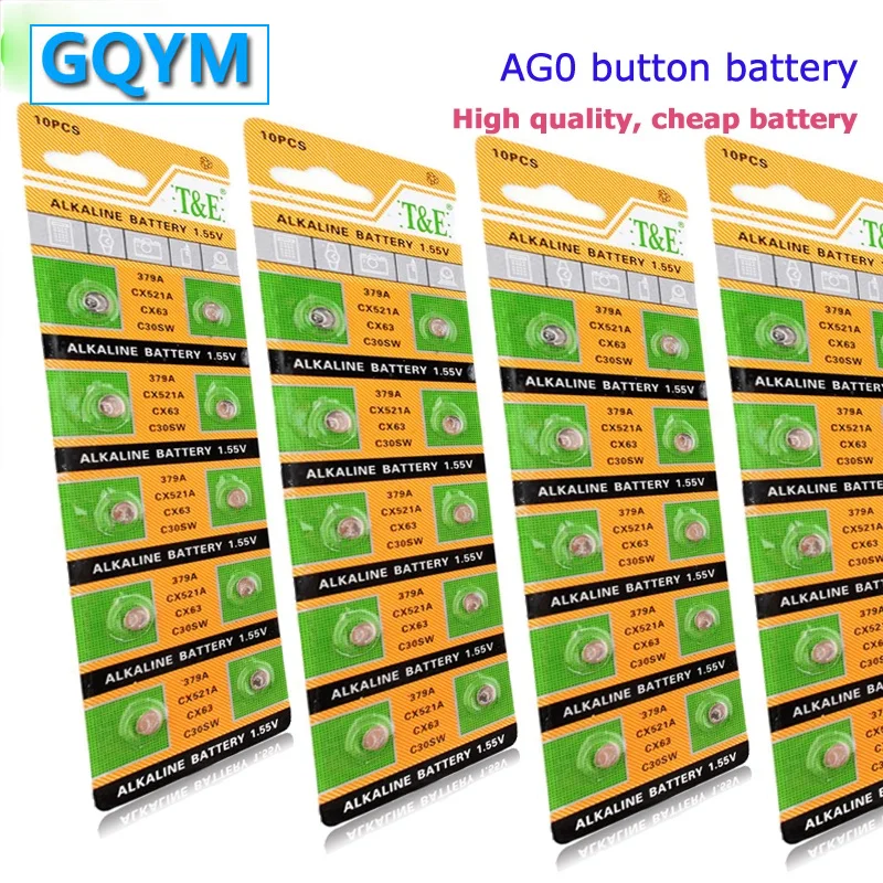 

Manufacturers Sell 200 PCS High Quality Original 379 SR521SW D379 SR63 V379 AG0 Watch Battery Button Coin Battery