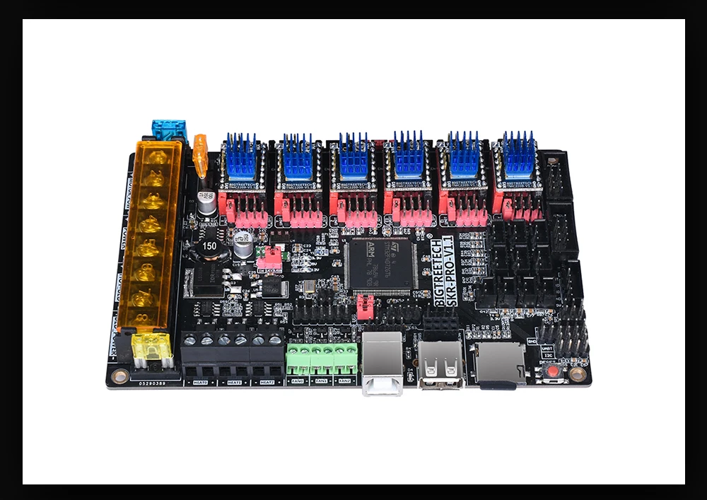 5 шт. TMC2209 UART TMC2208 TMC2130 SPI TMC5160 TMC5161 Драйвер шагового двигателя для 3D-принтера SKR V1.3 PRO MINI MKS GEN Reprap