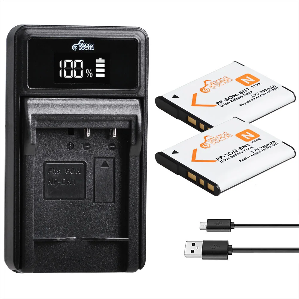 

NP-BN1 NP BN1 NPBN1 Battery + LED Charger for Sony DSC TX9 T99 WX5 TX7 TX5 W390 W380 W350 W320 W360 QX100 W370 W730 W150