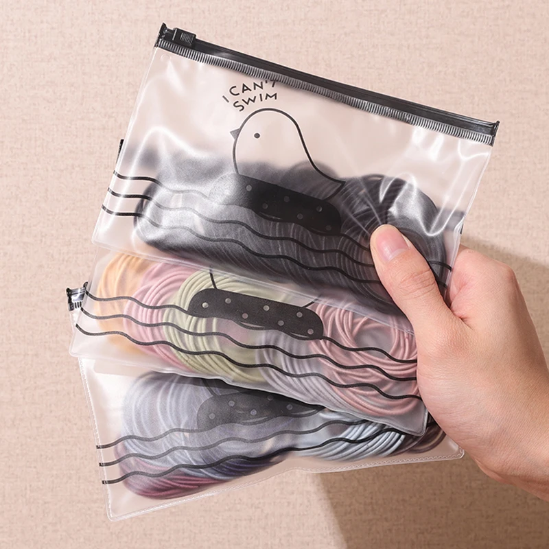 100 шт. с сумкой 4 см высокой упругой резинкой Основные волос трикотажные резинки