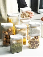 plastic sealed bottles kitchen storage box transparent beans dried fruit food canister keep fresh new clear container