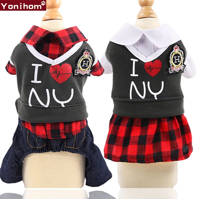 Одежда для собак Комбинезоны домашних питомцев женская одежда щенков и кошек