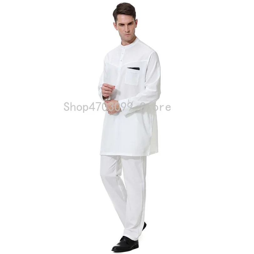 Fashion Muslim Sets islamique men turkish clothes pants muslimah wear moslim man saudi arabia muslim clothing for men
