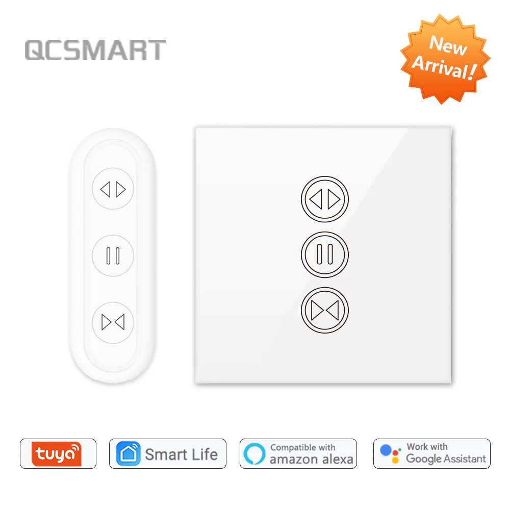 Переключатель для штор Tuya Smart Life с Wi Fi и дистанционным голосовым