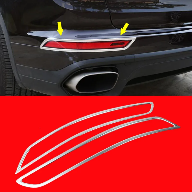 L 2015-2017 Для Porsche Cayenne ABS хром внешний комплект обшивки корпуса - Цвет: L 2015-2017