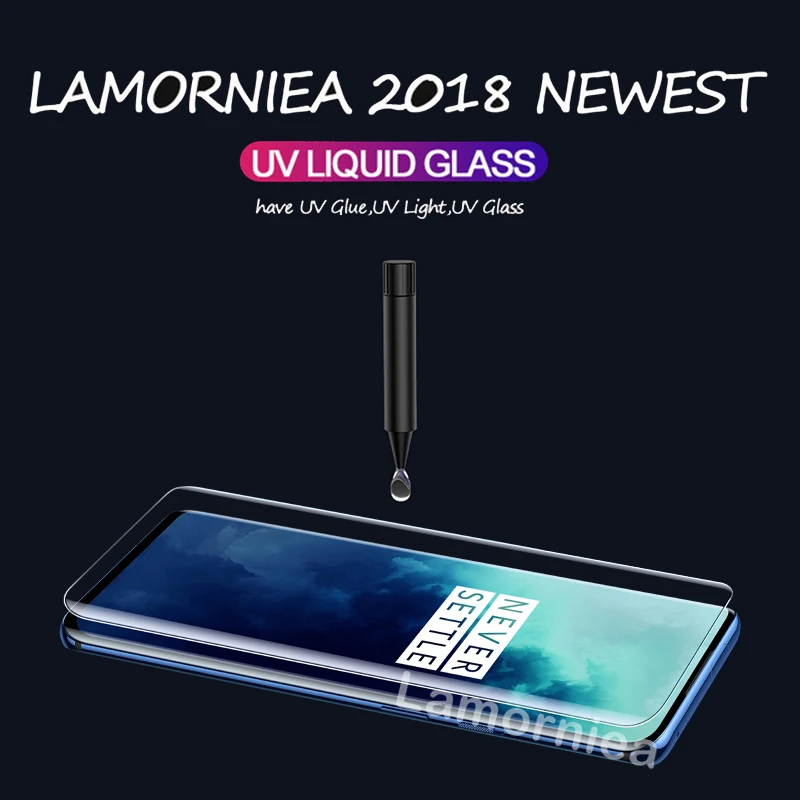 Закаленное стекло с жидким УФ покрытием для OnePlus 7 T Pro защитная пленка экрана One Plus