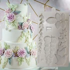 Силиконовая форма в виде листьев для украшения торта со шлейфом, форма для выпечки, сахарный шоколадный для торта