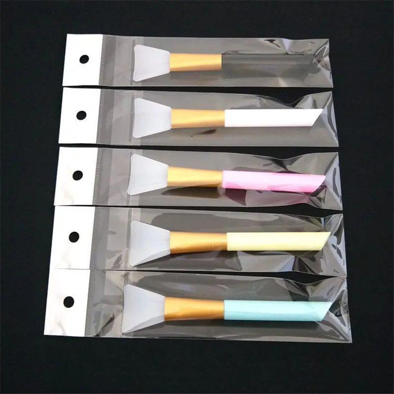 SAIANTTH Silicone facial mask brush makeup brushes soft head silicone adjust stick DIY beauty tools foundation cosmetic Brochas | Красота и